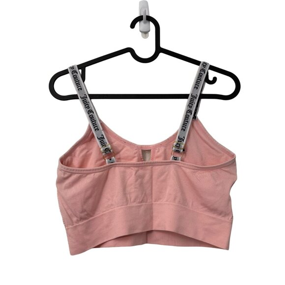 Juicy Couture Baby Pink Y2K Logo Strap Keyhole Bralette Womens Plus Size 1X - Picture 2 of 4